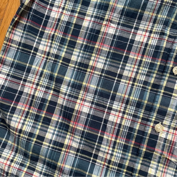 Gap Plaid Button Down Shirt Men’s Size XL Slim Fit Multicolor NWT Short Sleeve - Picture 7 of 10
